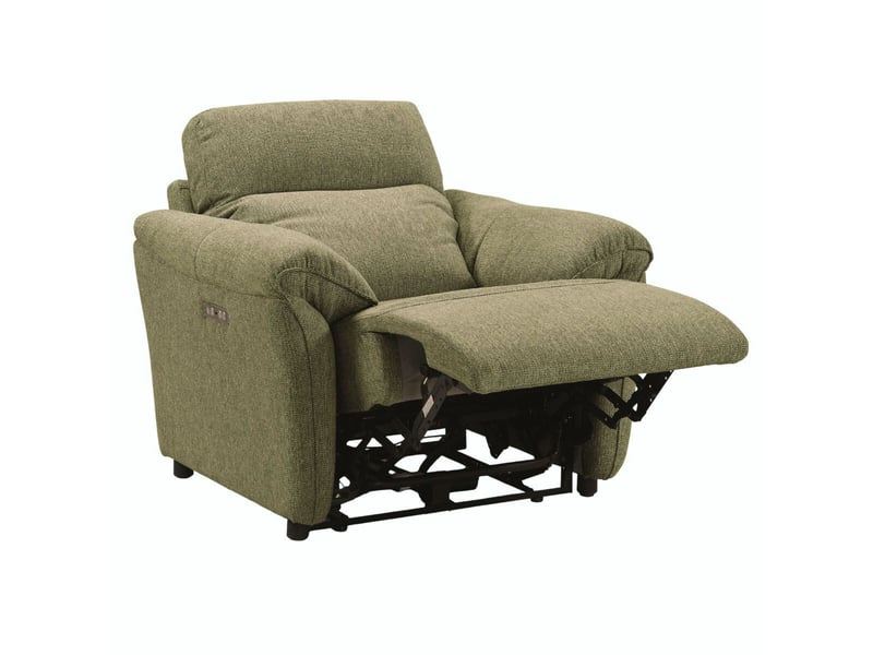  Fauteuil électrique relax zéro gravity tissu vert chiné - balco BALCO - Conforama C