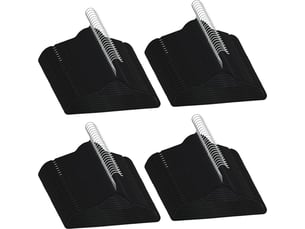 Cintres antidérapants 100 pcs noir velours cfw764628