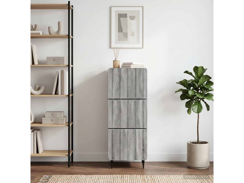 Armoire de rangement bureau, armoire à tiroirs 33 x 34.5 x 92 cm bois d'ingénierie shl7012 - Conforama D