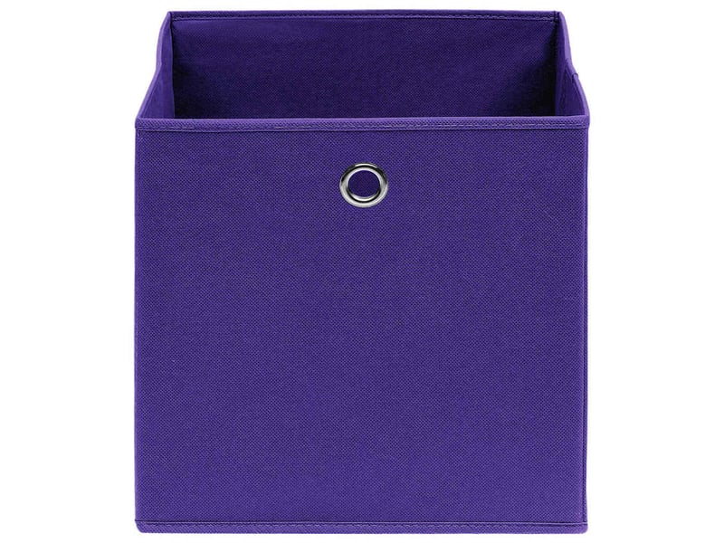  Boîtes de rangement 4 pcs tissu intissé 28x28x28 cm violet  - Conforama C