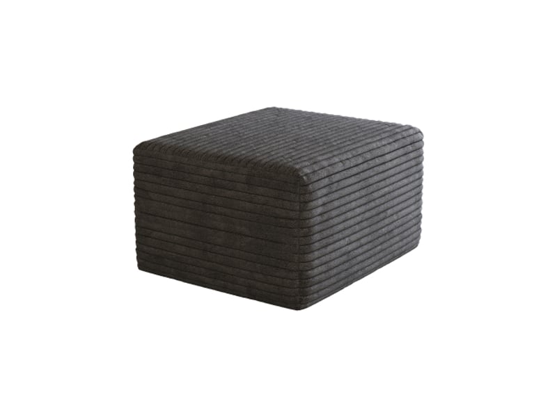  Pouf d'appoint gris foncé – ottoman moderne pour salon, déco chic  - Conforama D