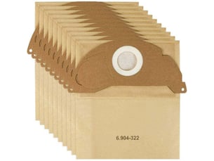 Lot de 10 sacs d’aspirateur pour karcher 6.904-322.0