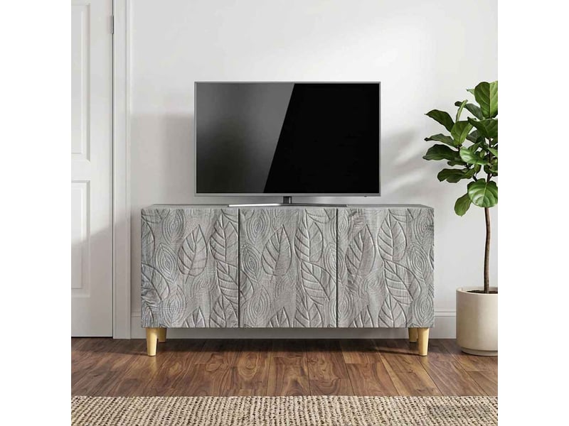  Meuble tv - banc tv - meuble de rangement 99 x 34,5 x 50 cm sonoma gris bois d'ingénierie  - Conforama B