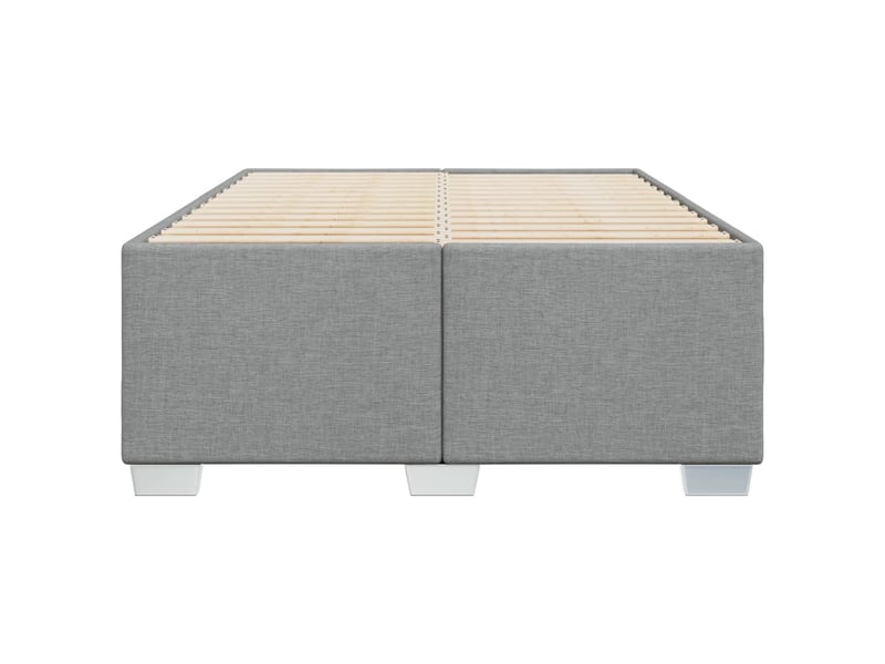  Lit double- lit adulte -  cadre de lit sans matelas gris clair 120x190 cm tissu  - Conforama C