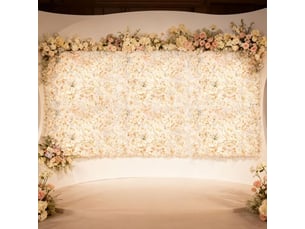 Panneaux muraux artificiels imitation fleur, cérémonie, ligne, décoration de fond de mariage, 40x60 centime blanc art floral wall