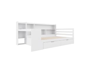 Lit banquette 90x200 cm MAISONORA coloris blanc