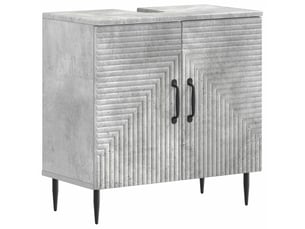 Meuble sous lavabo de salle de bain haarlem gris béton cf64894