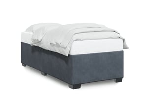 Lit simple 90x190 cm    coloris gris