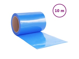 Rideau de porte bleu 300 mmx2,6 mm 10 m pvc cf43610