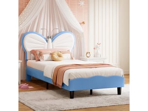 Lit avec rangement 90x200 cm <strong></strong>  <strong></strong> coloris bleu