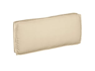 Coussin d'assise, coussin pour chaisecanapé tissu oxford beige 120 x 50 x 12 cm cf56646