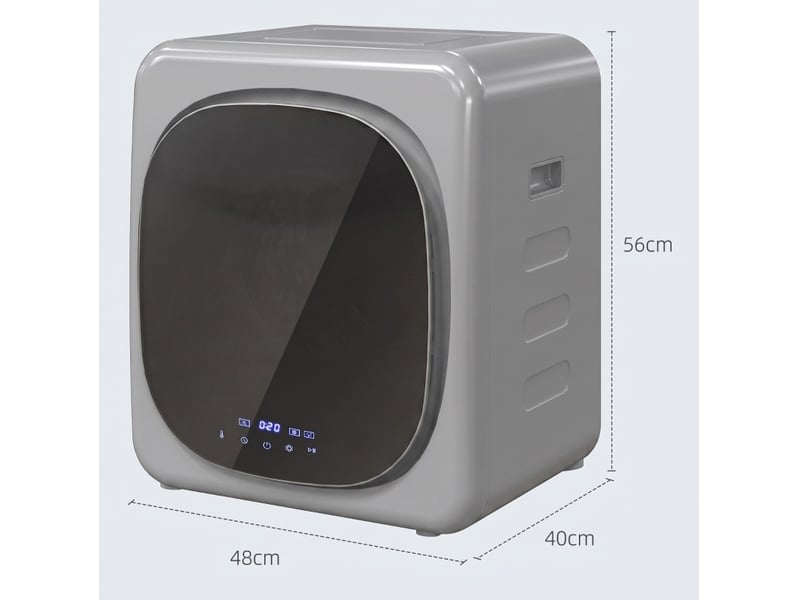  Sèche-linge à évacuation 48x40x56 cm 4 kg 800 w argent  - Conforama E