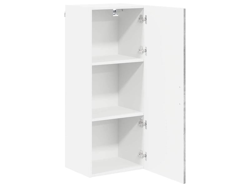 Meuble mural de cuisine, armoire de cuisine gris béton 40x31x100cm shl8389 - Conforama E