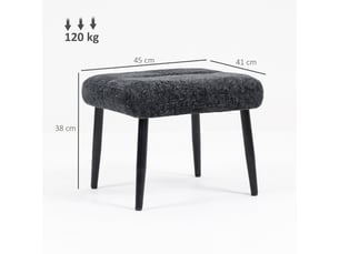 Pouf / repose pied BLOSSOM 838-598V00CG gris
