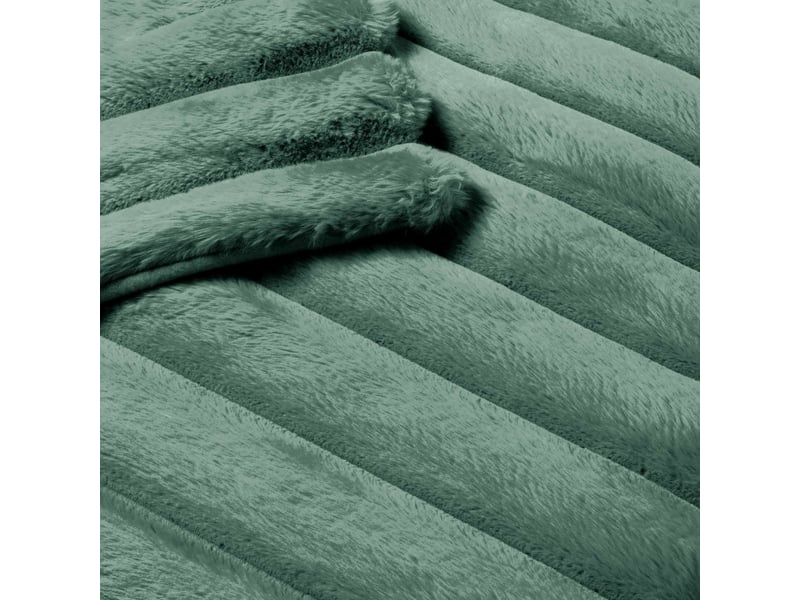  Plaid imitation fourrure polaire boudoir cèdre - 220x240cm - cèdre  - Conforama B