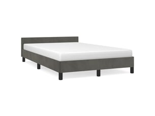 Lit 2 places 120x190cm coloris gris