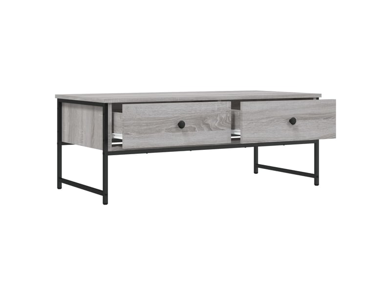  Table basse - table de salon - table à thé sonoma gris 101x49x39,5 cm bois d'ingénierie  - Conforama E