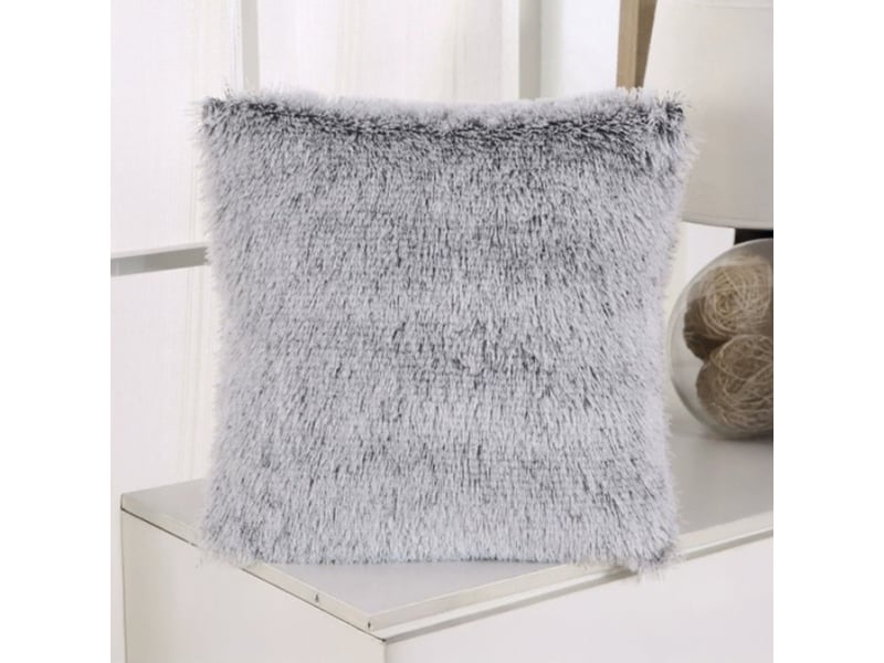  Coussin carré en tissu gris 42x42 cm  - Conforama B