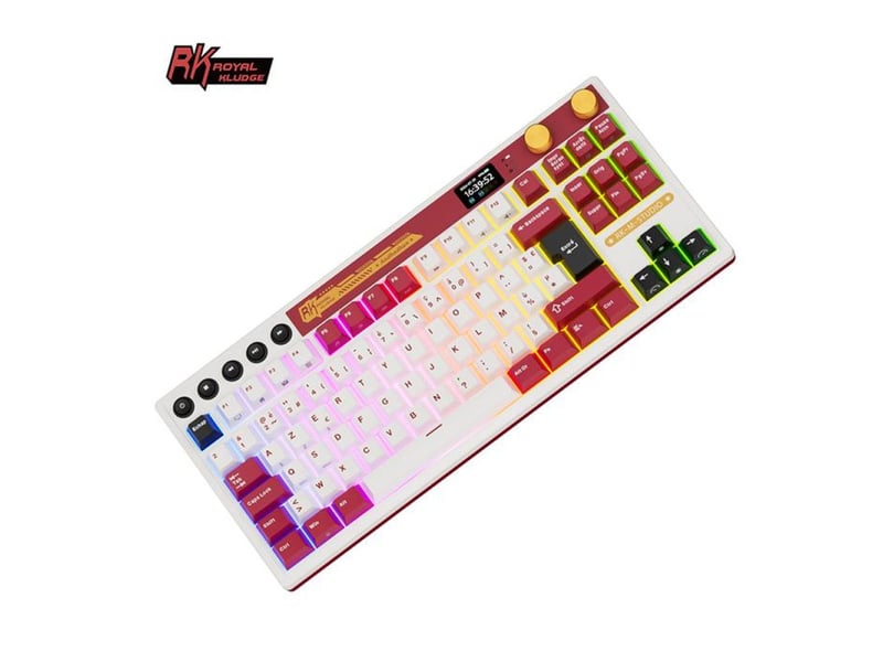  Clavier gaming sans fil 75% tri-mode 2.4g bluetooth usb-c avec touches hot-swap et rétroéclairage rgb 321202_AACJU05123_6_DROPFR - Conforama C