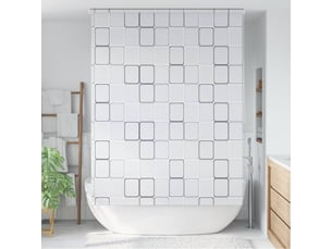 Store enrouleur, store roulant de douche 160x240 cm carré cf47277