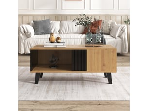 Table basse rectangulaire coloris naturel <strong></strong> <strong></strong>