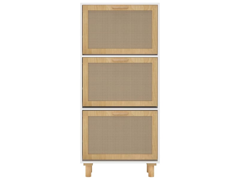  Meuble à chaussure | armoire à chaussures blanc 52x25x115 cm bois d'ingénierierotin  - Conforama E
