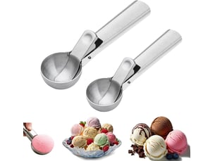 Cuillère à glace - cuillère à crème glacée,pour ramasser de la crème glacée, de la pâte à gâteau, des purées