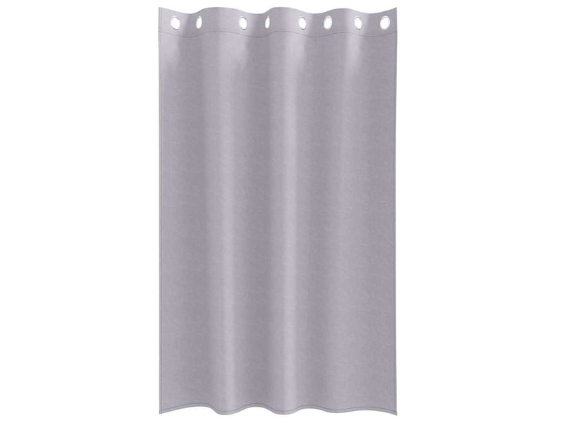 Lot de 2 rideaux occultants, rideaux black-out avec anneaux gris métal 175 x 140 cm cf44649 - Conforama D
