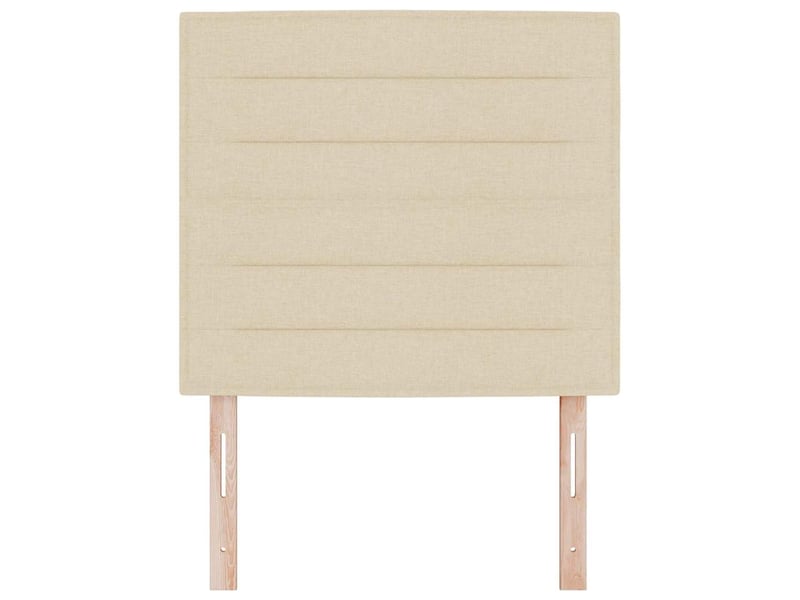  Tête de lit - panneau de tête de lit crème 90 cm tissu  - Conforama D