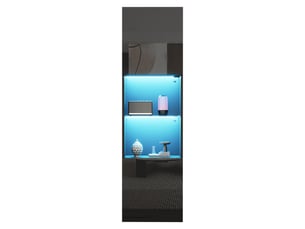 Vitrine coloris noir MERAX vitrine noir - 45 cmx160 cm