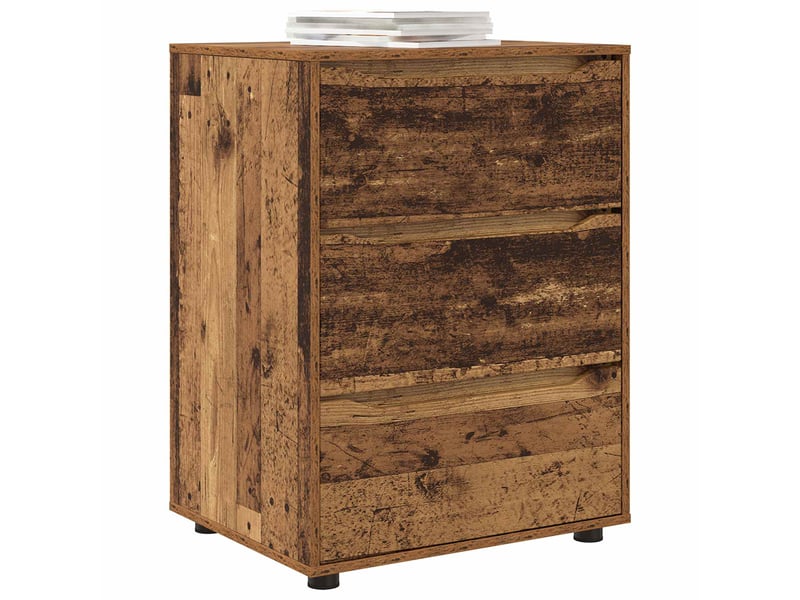  Armoire de rangement, commode de rangement 60 x 48 x 81 cm bois d'ingénierie shl8436  - Conforama C