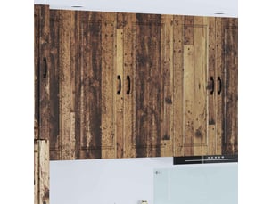 Meuble mural de cuisine, armoire de cuisine bois ancien 40x31x100cm shl459