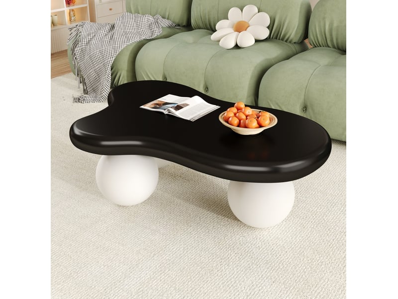  Table basse led en forme de nuage avec bords arrondis, pour salon et chambre d’enfant, 95 × 62,5 × 32 cm  - Conforama C