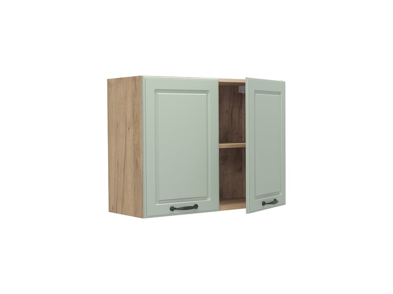 Vicco armoire en verre, mint campagnechêne doré, 80cm - Conforama E