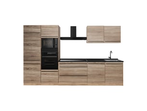 Vicco cuisine, sonomachêne doré, 340cm sans plan de travail