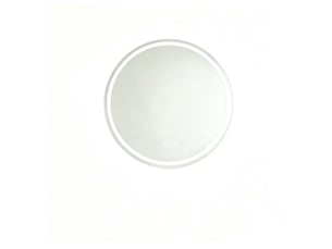Miroir de salle de bain rond à led anti-buée argenté d60 cm