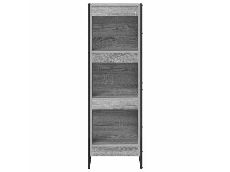  Bibliothèque, armoire à livres 40 x 30 x 121 cm bois d'ingénierie gris sonoma  - Conforama E