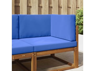 Coussin de canapé d'extérieur, coussin de chaise polyester bleu royal 80 x 80 cm cf54043