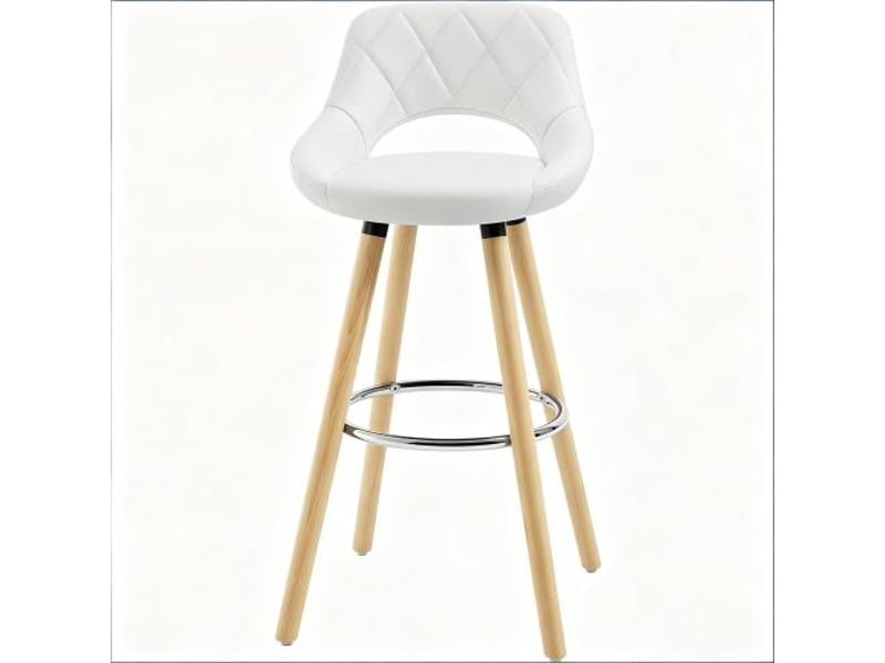  Chaise de bar confortable avec dossier – multifonction cuisines, bars et bijouteries – 1 chaise incluse  - Conforama A