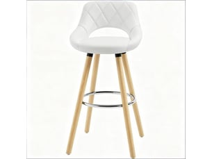 Chaise de bar confortable avec dossier – multifonction cuisines, bars et bijouteries – 1 chaise incluse