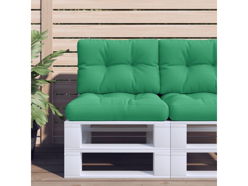  Coussin de palette, coussin de chaise, coussin de canapé vert 50x40x12 cm tissu cf55489  - Conforama B