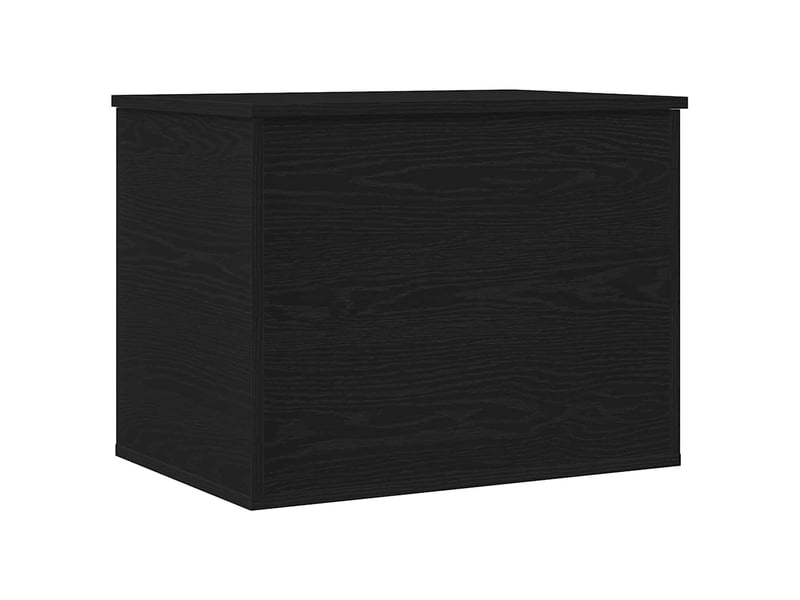 Boîte de rangement, coffre de rangement chêne noir 60x42x46 cm bois d'ingénierie - Conforama A