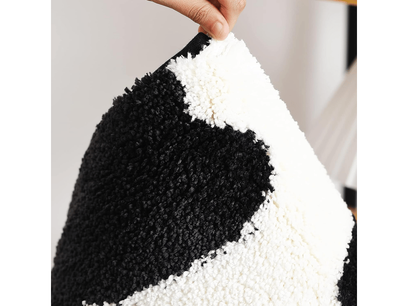  Tapis de bain antidérapant et lavable en machine - doux et lavable - tapis de bain absorbant l'eau - pour douche et salle de bain - 50 x 80 cm  - Conforama C
