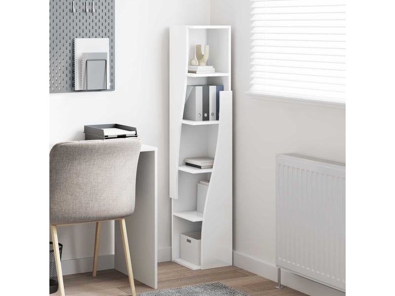  Meuble d'angle, meuble de rangement salon 27,5x27x140cm bois d'ingénierie  - Conforama D