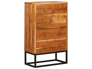 Commode 1 tiroir(s) <strong></strong> <strong></strong> coloris marron largeur 55 cm
