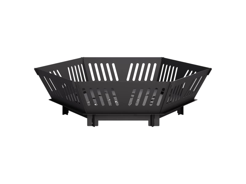  Brasero exterieur, foyer de cheminée noir 80x80x23 cm acier  - Conforama A