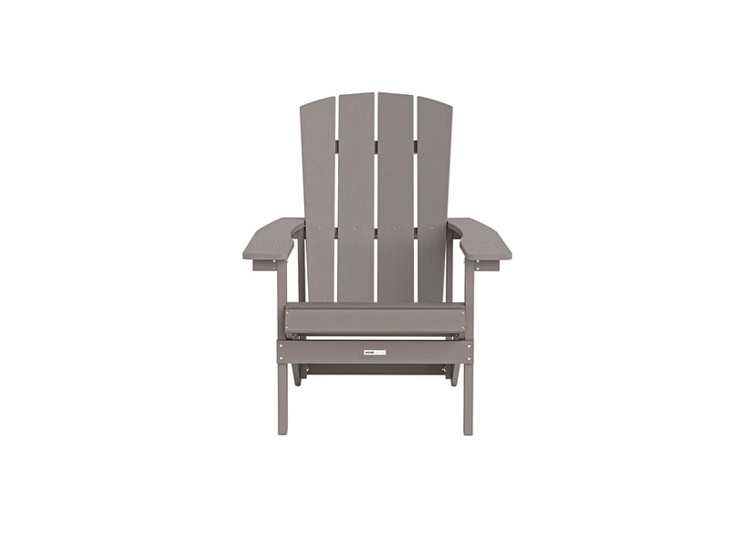  Home deluxe chaise de jardin farea – gris | chaise d'extérieur confortable avec tabouret en plastique hdpe pour terrasse et jardin  - Conforama D