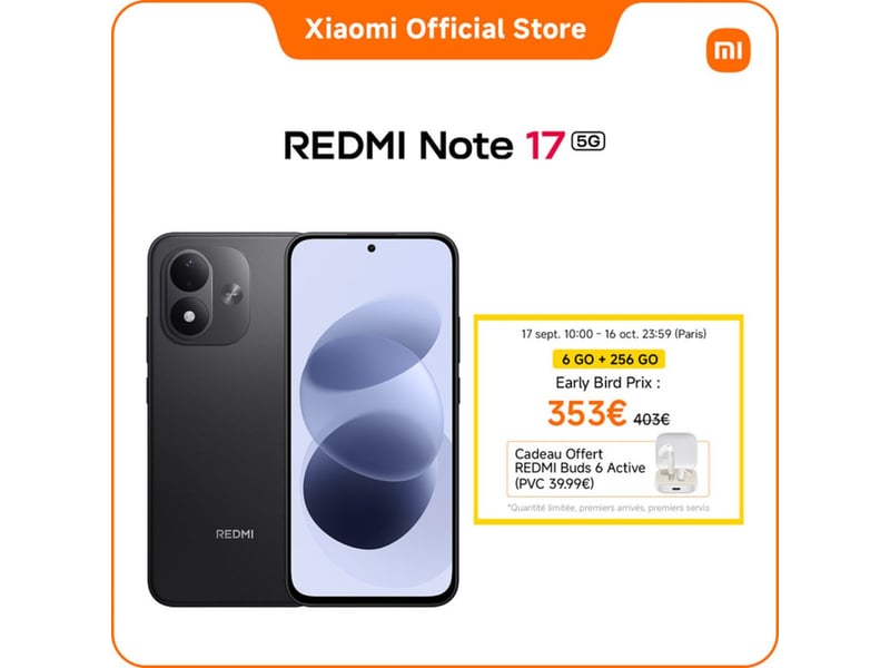  Smartphone 5g redmi note 17 6.99 amoled 6 go 256 go 50 mp 45w violet 421705_AADKZ58218_6_DROPFR - Conforama A