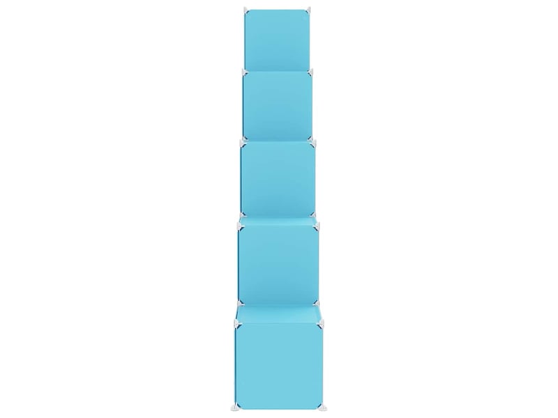  Armoire de rangement pour enfants avec 15 cubes bleu pp  - Conforama D