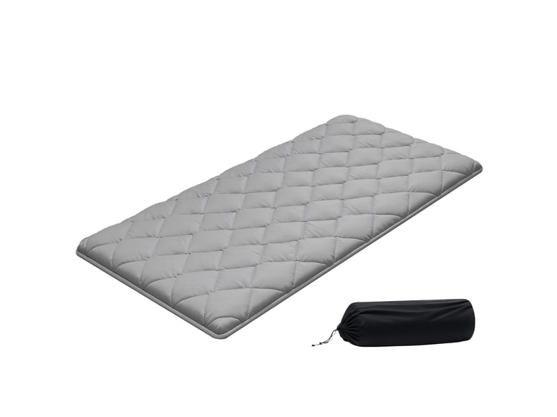  Vevor matelas futon portable pliable de sol japonais tatami 991x2032 mm gris  - Conforama A